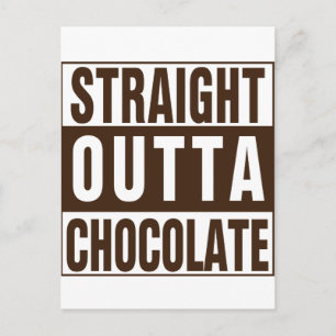 Rakt Outta Brown Chocolate Vykort