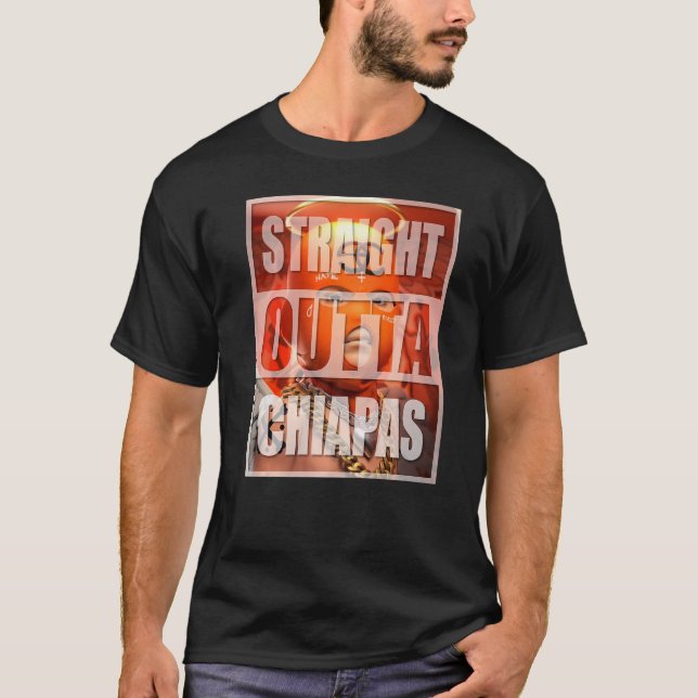 RAKT OUTTA CHIAPAS GOLDEN ANGEL T SHIRT (Framsida)