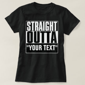 RAKT OUTTA DIN TEXT T-Shirt