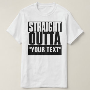 RAKT OUTTA DIN TEXT T-Shirt