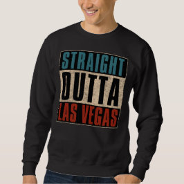 Rakt Outta Las Vegas Nevada NV Lång Ärmad Tröja