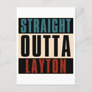 Rakt Outta Layton Utah UT Vykort