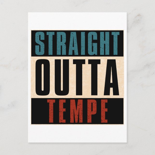 Rakt Outta Tempe Arizona AZ Vykort (Framsida)