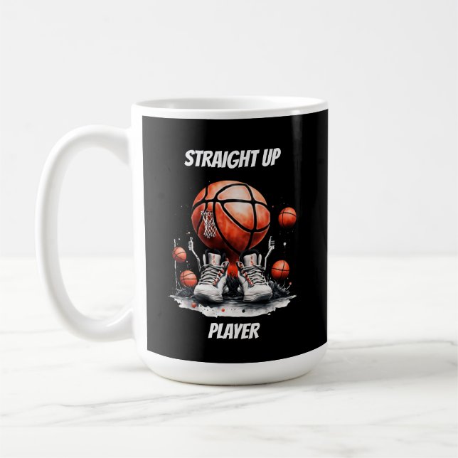 Rakt på basketspelaren kaffemugg (Vänster)