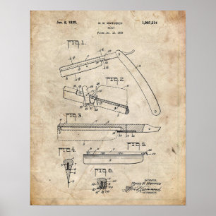 Rakt rakknivpatent poster