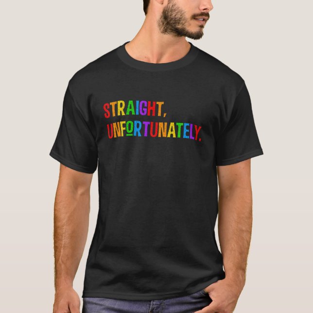 Rakt Regnbåge Pride Ally Sh.Irt L T Shirt (Framsida)