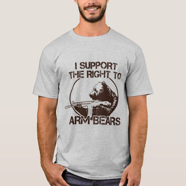 Rakt till armbjörnar tee shirt (Framsida)