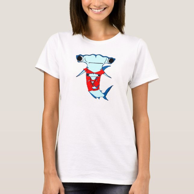 Rakt till de kala fenorna tee shirt (Framsida)