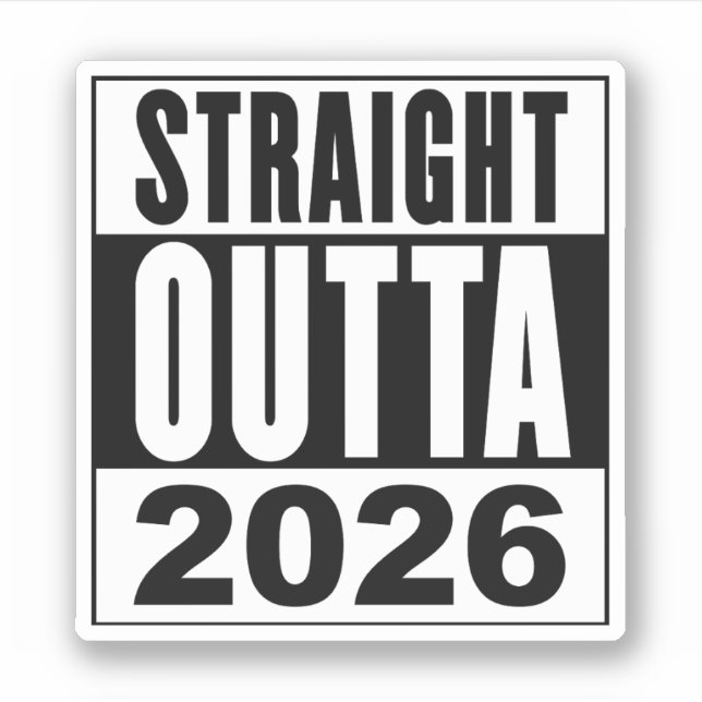 Rakt ut 2026 klistermärken (Framsida)