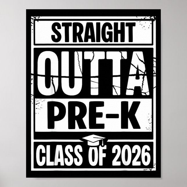 Rakt ut från förskoleavslutningen klass 2026 poster (Framsidan)