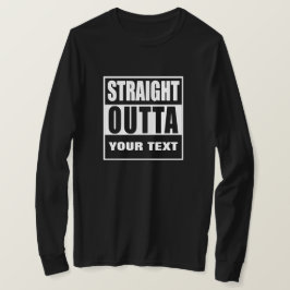RAKT UT UR [DIN STAD ELLER STAT] ANPASSAD T-SHIRT