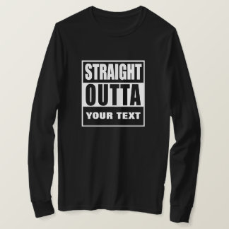 RAKT UT UR [DIN STAD ELLER STAT] ANPASSAD T-SHIRT