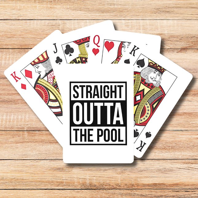 Rakt utanför den moderna typschimmningen i Bassäng Casinokort (Skapare uppladdad)