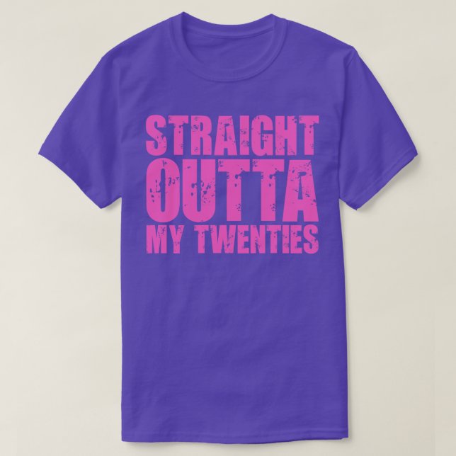 Rakt utanför Mina tjugoåringar T Shirt (Design framsida)