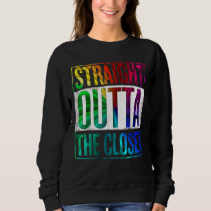 Rakt utanför stängningsområdet LGBT Gay pride T Shirt