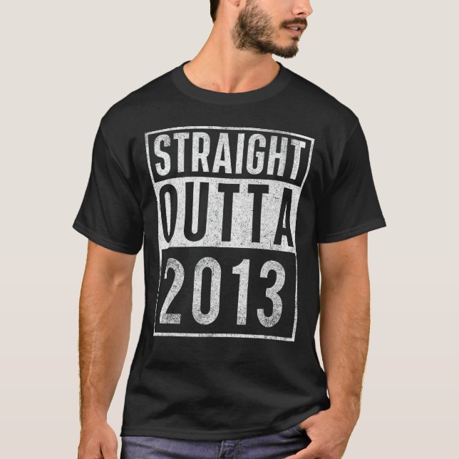 Rakt utbrott 2013 Födelsedatum T Shirt (Framsida)