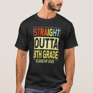Rakt utdrag 8:e Klass-nuny Studenten 8:e T Shirt