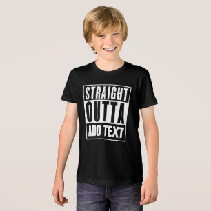 Rakt utdrag - lägg till din egen text här t shirt