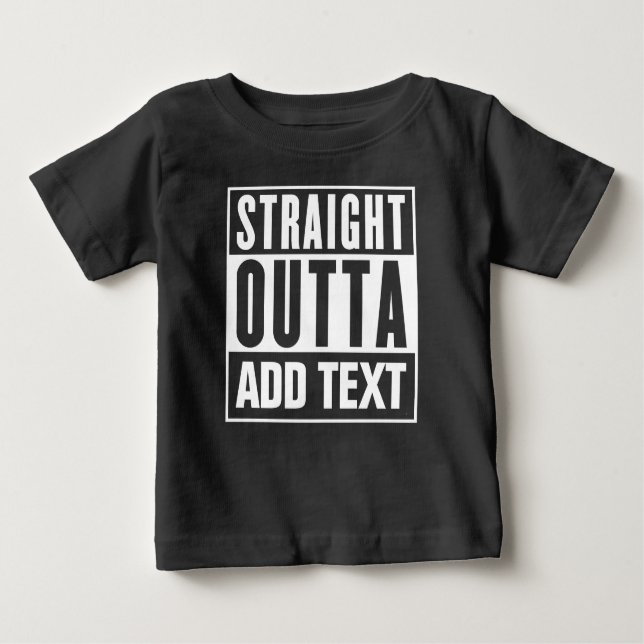 Rakt utdrag - lägg till din egen text här t shirt (Framsida)