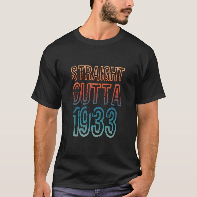 Rakt utfall 1933 t shirt (Framsida)