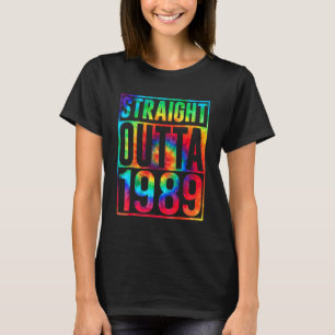 Rakt utfall 1989 Smutet 34:e födelsedagen T Shirt