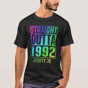 Rakt utfall 1992 Smutet trettio 30års födelsedag T Shirt
