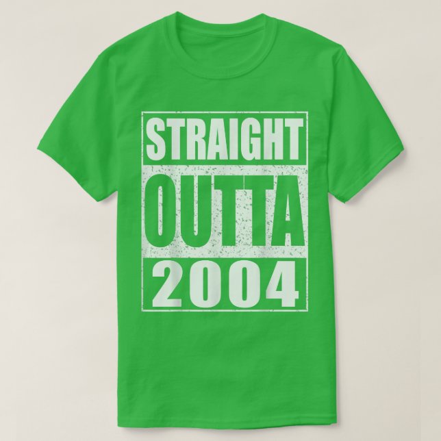 Rakt utfall 2004 17:e födelsedagspresent  t shirt (Design framsida)