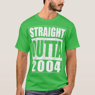 Rakt utfall 2004 17:e födelsedagspresent t shirt
