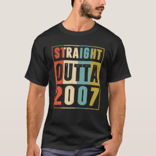 Rakt utfall 2007 16 år gammal 16:e födelsedagen t shirt