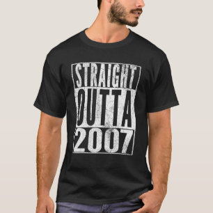 Rakt utfall 2007 16:e födelsedagspresent 16 år t shirt