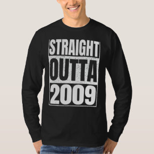 Rakt utfall 2009 13:e födelsedagen 13 år gammal Vi T Shirt