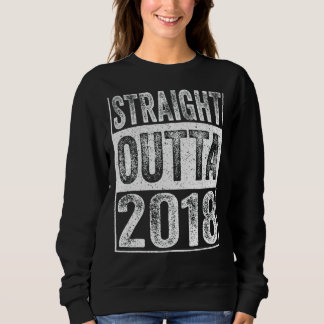 Rakt utfall 2018 4 års ålder Vintage 4:e födelseda T Shirt