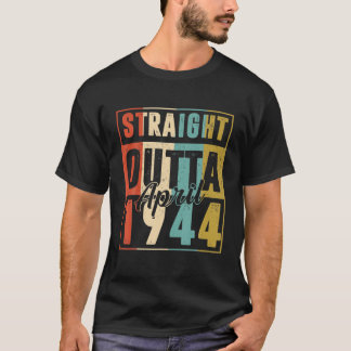 Rakt utfall april 1944 Vintage Manar Kvinnor 78 Th T Shirt