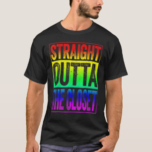 Rakt utfall för Pridet Closet LGbt T Shirt