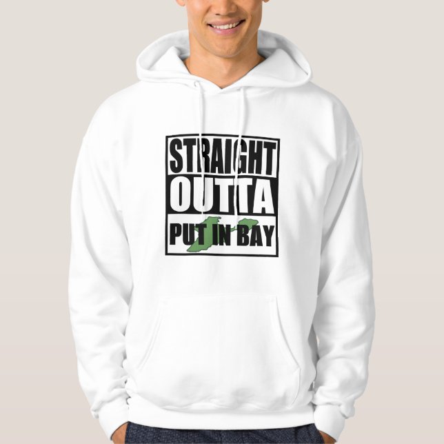 Rakt utfall i bukten hoodie (Framsida)