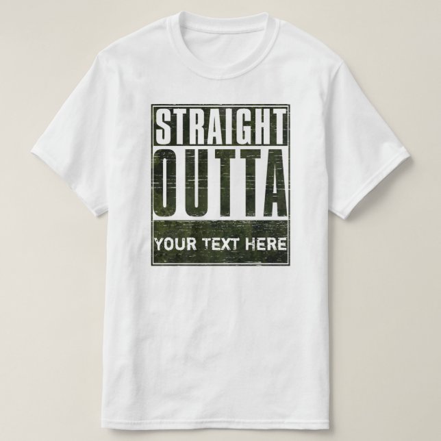 Rakt utfall (tomt) tee shirt (Design framsida)