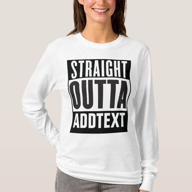 Rakt utkast lägg till text t shirt (Framsida)