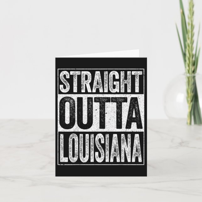 Rakt utspel från Louisiana La State Kort (Framsida)