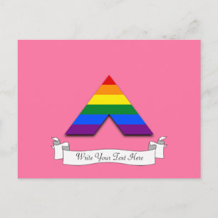 Rakt vykort för HBT-pyramidsymbolen