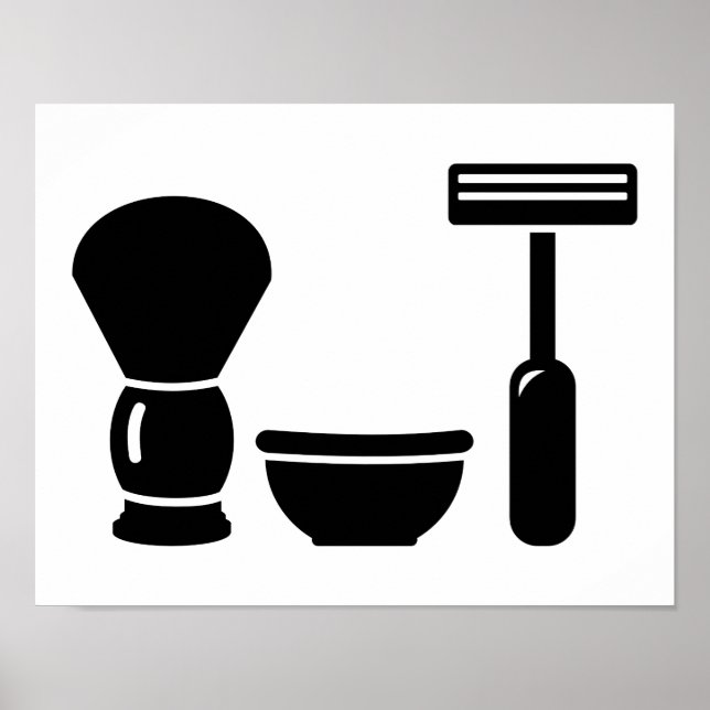 Rakutrustning för Barber Poster (Framsidan)