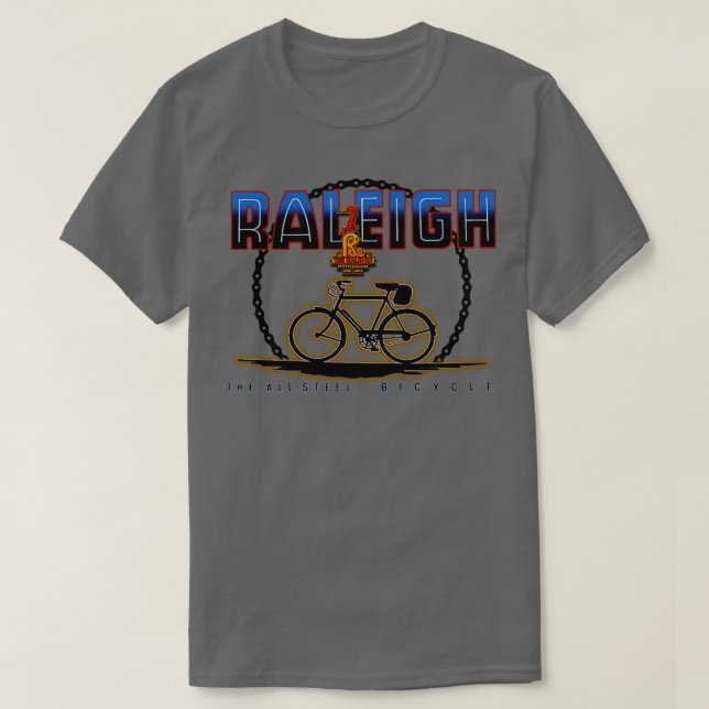 Raleigh Bicycles England T Shirt (Design framsida)