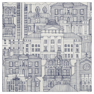 Raleigh NC toile blue Tyg