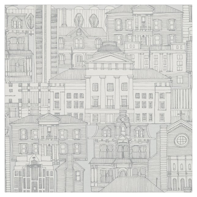 Raleigh NC toile silver Fabric Tyg (Provkarta)