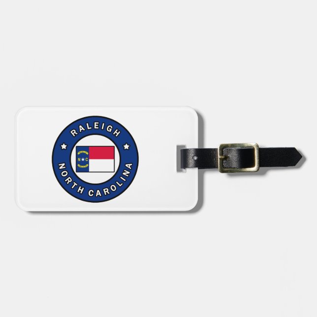 Raleigh North Carolina Bagagebricka (Horisontell Framsida)