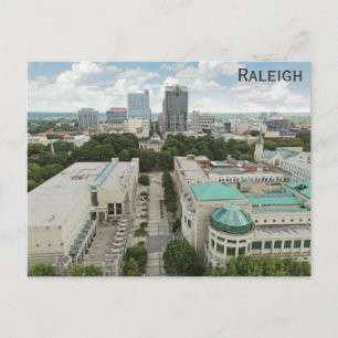 Raleigh North Carolina City Skyline Museum Travel Vykort