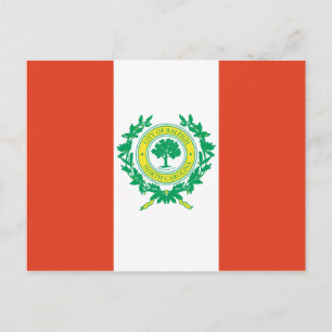 Raleigh, North Carolina Flagga Vykort