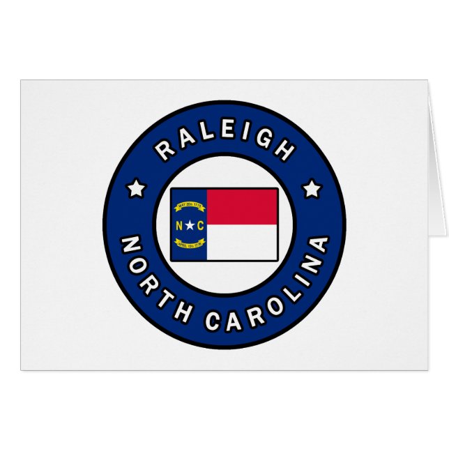 Raleigh North Carolina Hälsningskort (Framsidan Horizontal)
