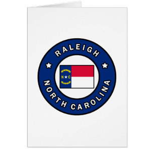 Raleigh North Carolina Hälsningskort