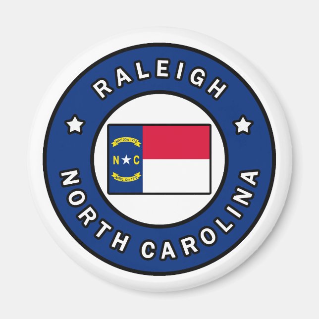 Raleigh North Carolina Magnet (Framsidan)