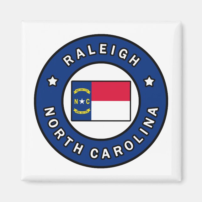 Raleigh North Carolina Magnet (Framsidan)
